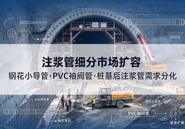 郧阳注浆管细分市场扩容，隧道钢花小导管、PVC 袖阀管、桩基后注浆管需求分化